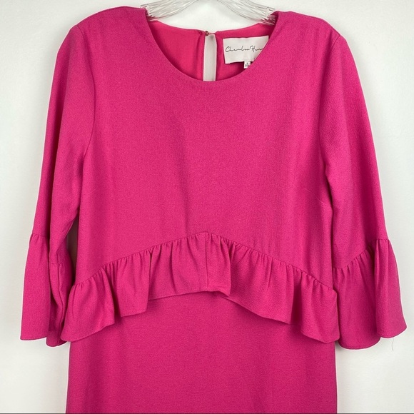 Charles Henry Ruffle Yoke Shift Dress Size S - Picture 3 of 11